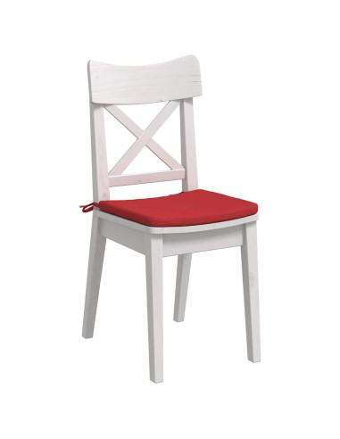 Cuscini per Seduta 4 pcs Rosso 40 x 40 x 3 cm Tessuto