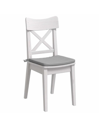 Cuscini per Seduta 4 pcs Grigio Nuvola 40 x 40 x 3 cm Tessuto