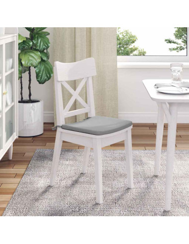 Cuscini per Seduta 4 pcs Grigio Nuvola 40 x 40 x 3 cm Tessuto