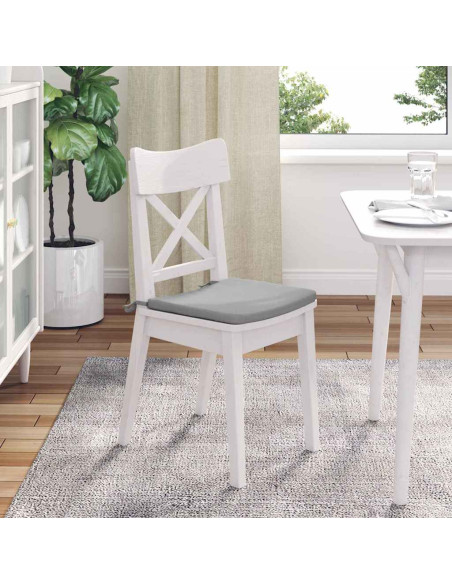 Cuscini per Seduta 4 pcs Grigio Nuvola 40 x 40 x 3 cm Tessuto