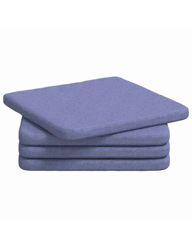 Cuscini per Seduta 4 pcs Blu jeans 40 x 40 x 3 cm Tessuto
