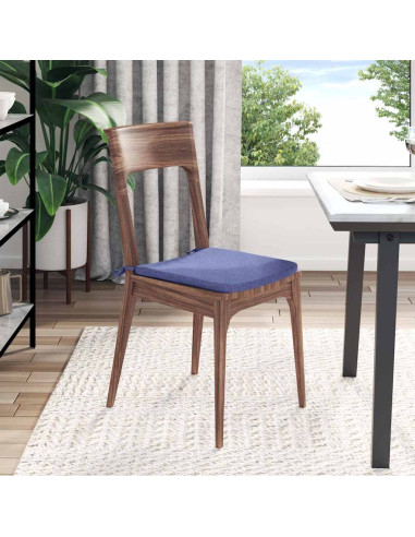 Cuscini per Seduta 4 pcs Blu jeans 40 x 40 x 3 cm Tessuto