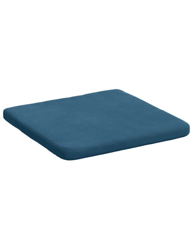 Cuscini per Seduta 4 pcs Blu 40 x 40 x 3 cm Velluto