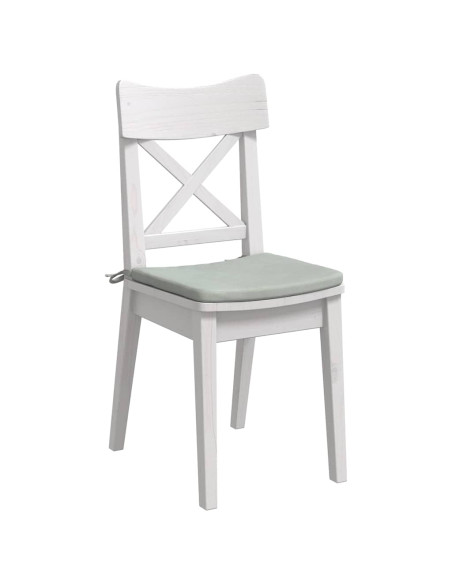 Cuscini per Seduta 4 pcs Grigio chiaro 40 x 40 x 3 cm Velluto