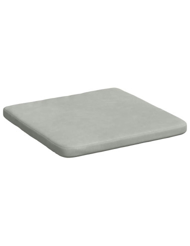 Cuscini per Seduta 4 pcs Grigio chiaro 40 x 40 x 3 cm Velluto