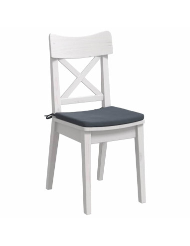 Cuscini per Seduta 4 pcs Grigio scuro 40 x 40 x 3 cm Velluto