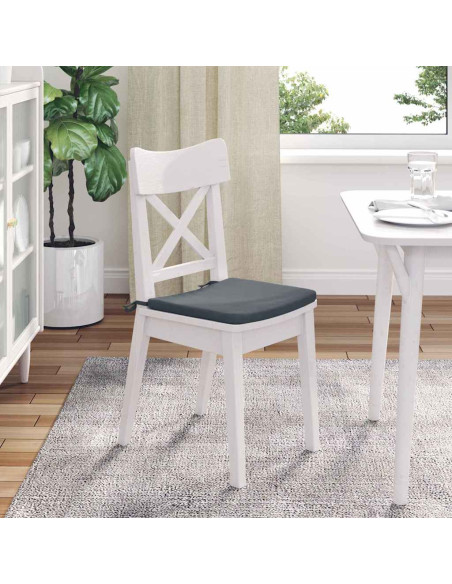 Cuscini per Seduta 4 pcs Grigio scuro 40 x 40 x 3 cm Velluto