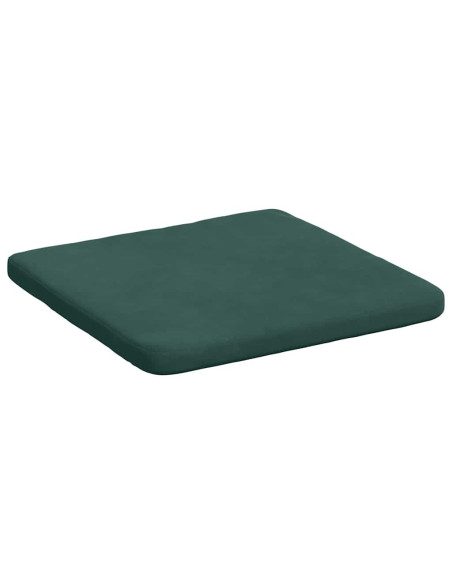 Cuscini per Seduta 4 pcs Verde Scuro 40 x 40 x 3 cm Velluto