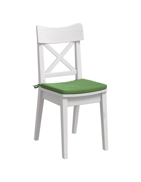 Cuscini per Seduta 4 pcs Verde chiaro 40 x 40 x 3 cm Velluto