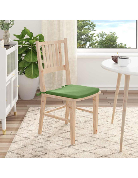 Cuscini per Seduta 4 pcs Verde chiaro 40 x 40 x 3 cm Velluto