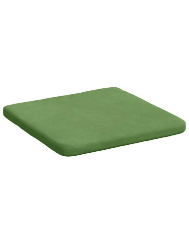 Cuscini per Seduta 4 pcs Verde chiaro 40 x 40 x 3 cm Velluto