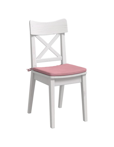 Cuscini per Seduta 4 pcs Rosa 40 x 40 x 3 cm Velluto