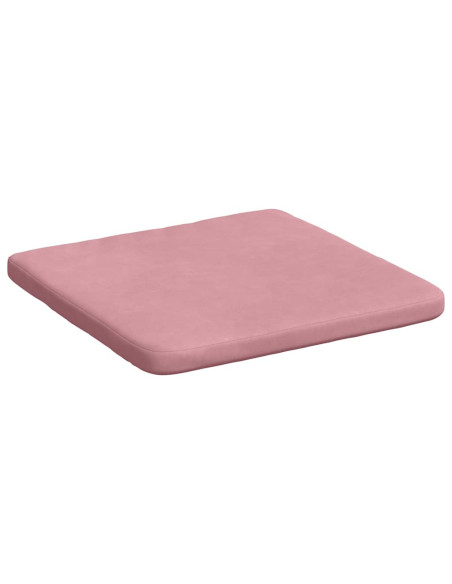 Cuscini per Seduta 4 pcs Rosa 40 x 40 x 3 cm Velluto