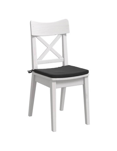 Cuscini per Seduta 4 pcs Nero 40 x 40 x 3 cm Velluto