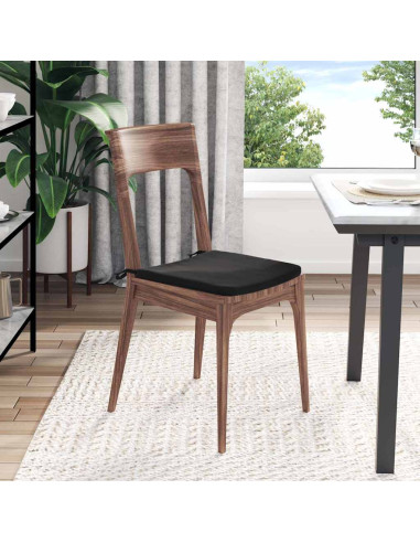 Cuscini per Seduta 4 pcs Nero 40 x 40 x 3 cm Velluto