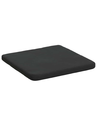 Cuscini per Seduta 4 pcs Nero 40 x 40 x 3 cm Velluto