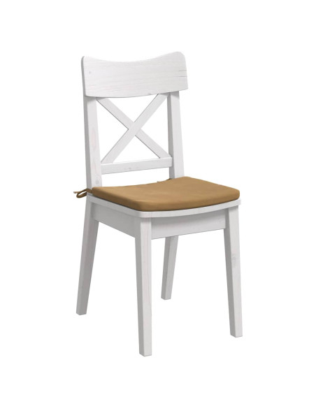 Cuscini per Seduta 4 pcs Marrone 40 x 40 x 3 cm Velluto