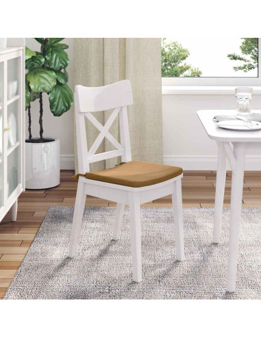 Cuscini per Seduta 4 pcs Marrone 40 x 40 x 3 cm Velluto