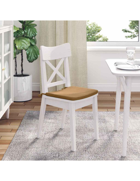 Cuscini per Seduta 4 pcs Marrone 40 x 40 x 3 cm Velluto