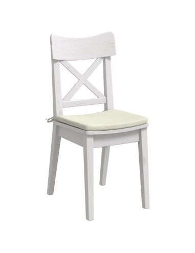 Cuscini per Seduta 4 pcs Crema 40 x 40 x 3 cm Velluto