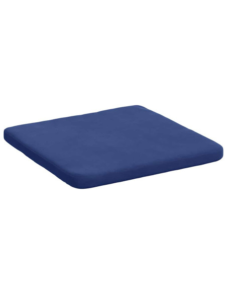 Cuscini per Seduta 4 pcs Blu Polizia 40 x 40 x 3 cm Velluto