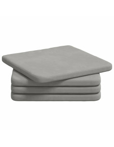 Cuscini per Seduta 4 pcs Grigio chiaro 40 x 40 x 3 cm 2