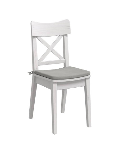 Cuscini per Seduta 4 pcs Grigio chiaro 40 x 40 x 3 cm