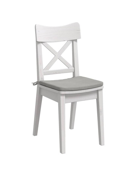 Cuscini per Seduta 4 pcs Grigio chiaro 40 x 40 x 3 cm