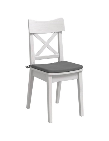 Cuscini per Seduta 4 pcs Grigio scuro 40 x 40 x 3 cm