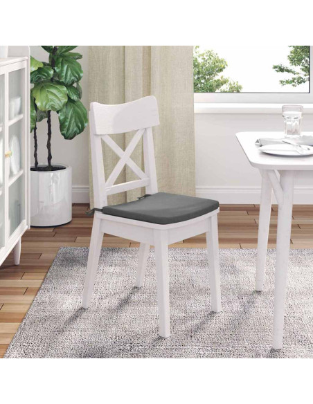 Cuscini per Seduta 4 pcs Grigio scuro 40 x 40 x 3 cm