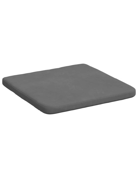 Cuscini per Seduta 4 pcs Grigio scuro 40 x 40 x 3 cm