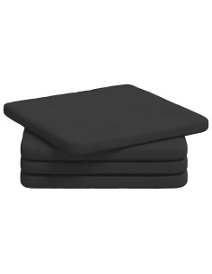 Cuscini per Seduta 4 pcs Nero 40 x 40 x 3 cm 2