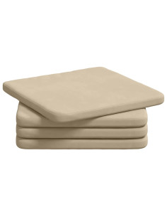 Cuscini per Seduta 4 pcs Crema 40 x 40 x 3 cm 2