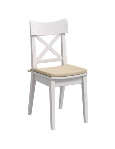 Cuscini per Seduta 4 pcs Crema 40 x 40 x 3 cm