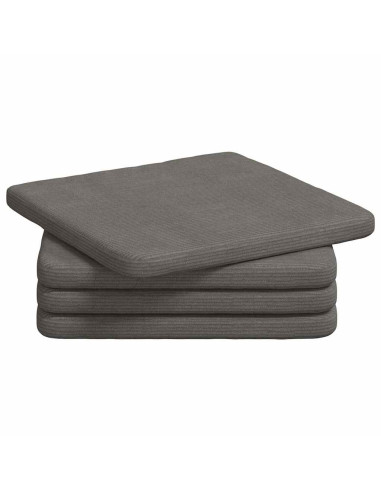 Cuscini per Seduta 4 pcs Grigio chiaro 40 x 40 x 3 cm