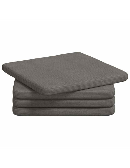 Cuscini per Seduta 4 pcs Grigio chiaro 40 x 40 x 3 cm