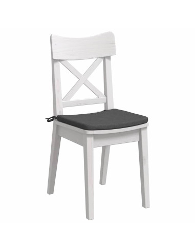 Cuscini per Seduta 4 pcs Grigio scuro 40 x 40 x 3 cm