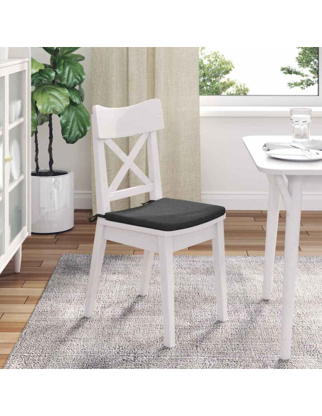 Cuscini per Seduta 4 pcs Grigio scuro 40 x 40 x 3 cm