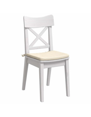 Cuscini per Seduta 4 pcs Crema 40 x 40 x 3 cm Tessuto in Cords