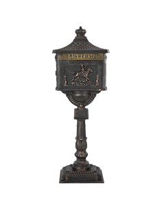 Cassetta Postale Verticale Bronzo 42,5 x 29,5 x 117 cm 2