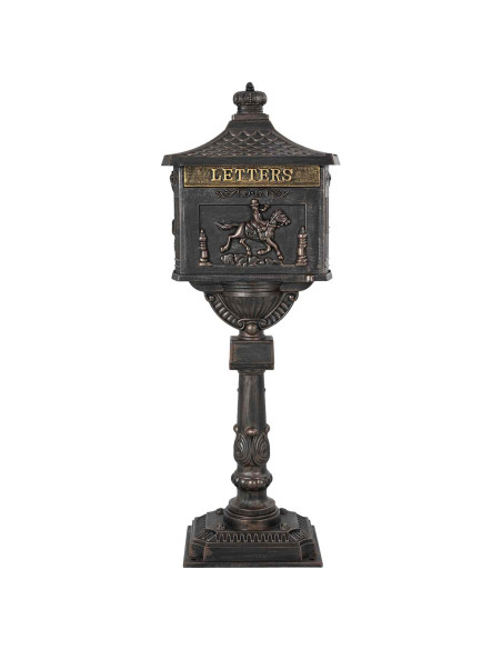 Cassetta Postale Verticale Bronzo 42,5 x 29,5 x 117 cm