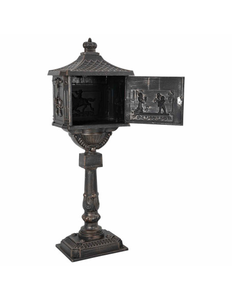 Cassetta Postale Verticale Bronzo 42,5 x 29,5 x 117 cm