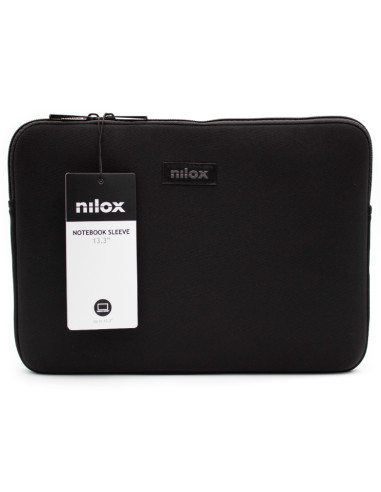 Nilox NXF1301 borsa per laptop 33,8 cm (13.3") Custodia a tasca Nero