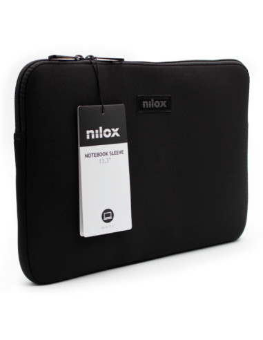 Nilox NXF1301 borsa per laptop 33,8 cm (13.3") Custodia a tasca Nero