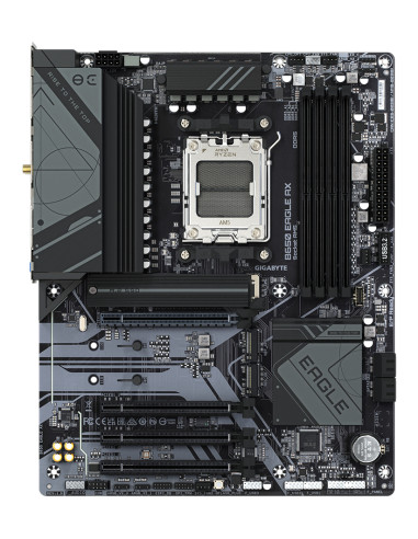 GIGABYTE B650 EAGLE AX Scheda madre - AMD Ryzen serie 9000, VRM a 12+2+2 fasi, fino a 7600 MHz DDR5 (OC), 1xPCIe 5.0 + 2xPCIe 4.