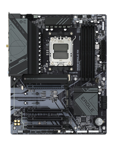GIGABYTE B650 EAGLE AX Scheda madre - AMD Ryzen serie 9000, VRM a 12+2+2 fasi, fino a 7600 MHz DDR5 (OC), 1xPCIe 5.0 + 2xPCIe 4.