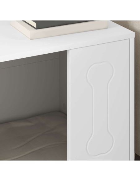Cuccia per cani Bianco 44 x 42 x 49 cm Legno multistrato