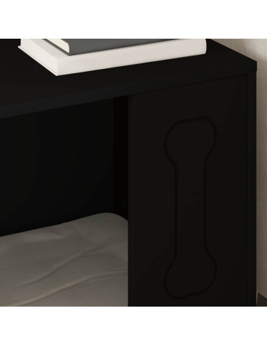 Cuccia per cani Nero 44 x 42 x 49 cm Legno multistrato