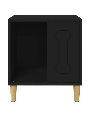 Cuccia per cani Nero 44 x 42 x 49 cm Legno multistrato