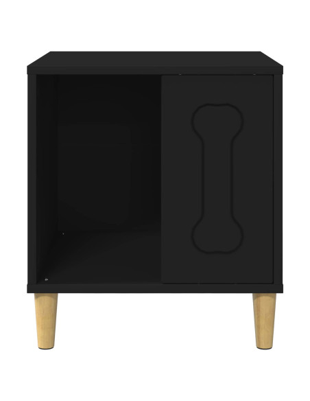 Cuccia per cani Nero 44 x 42 x 49 cm Legno multistrato